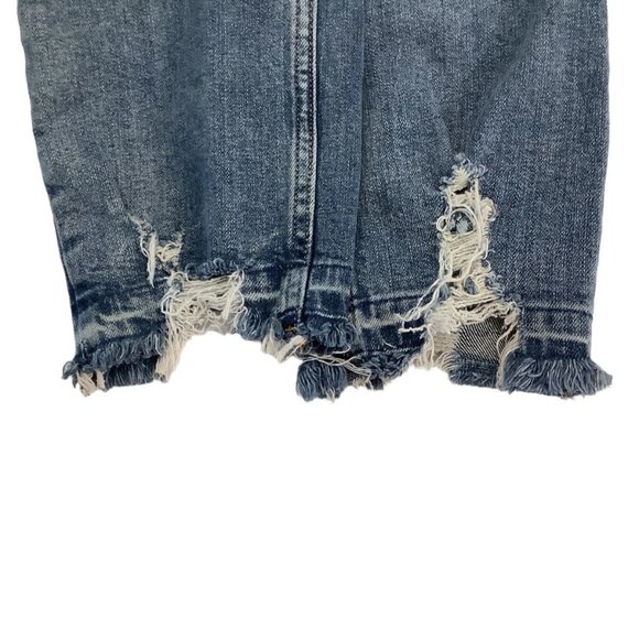 Dear John Blaire Straight Denim Stretch Jeans Womens Size 28 Mid-Rise Blue - Picture 6 of 12